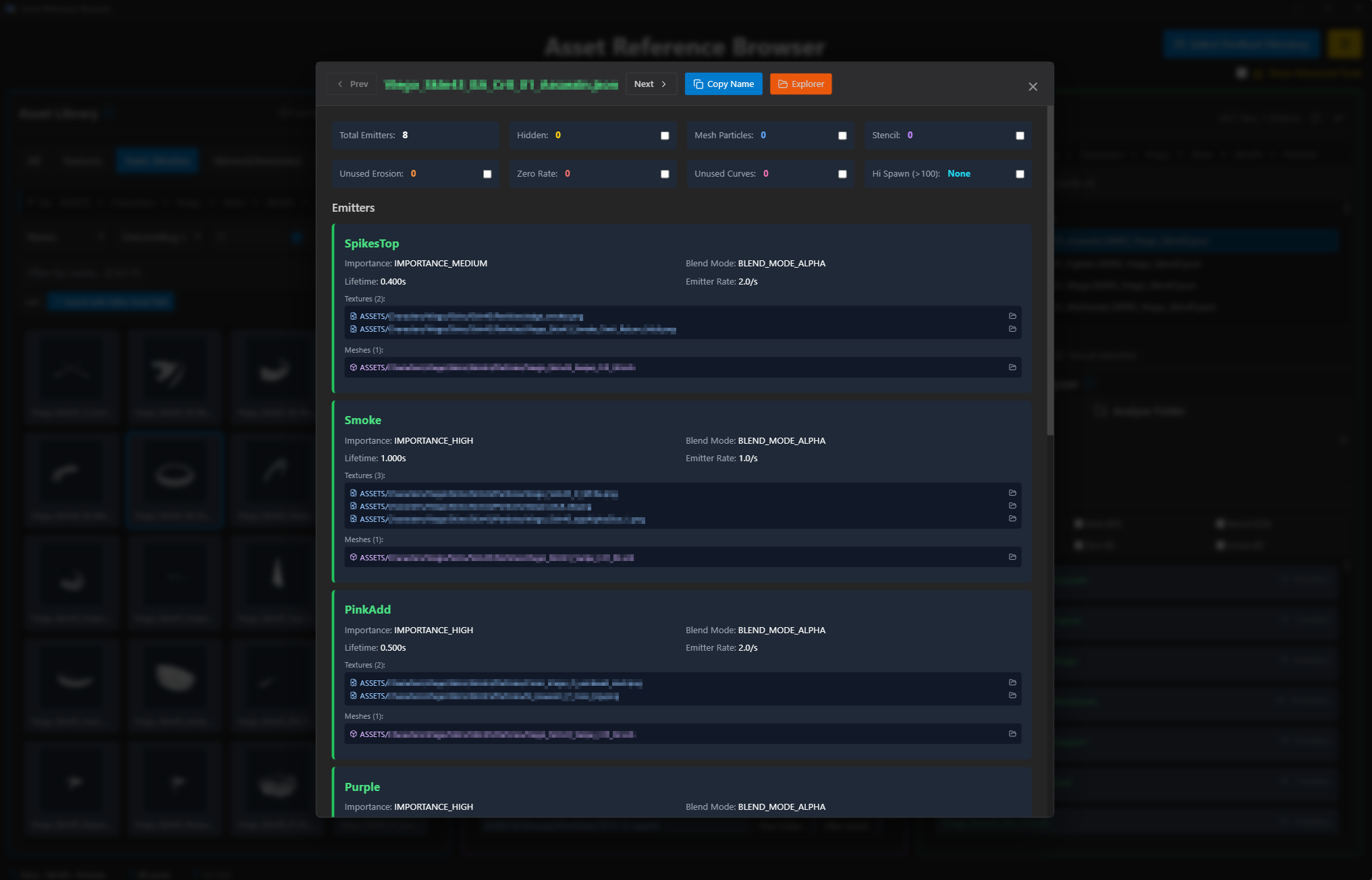 Particle System Browser